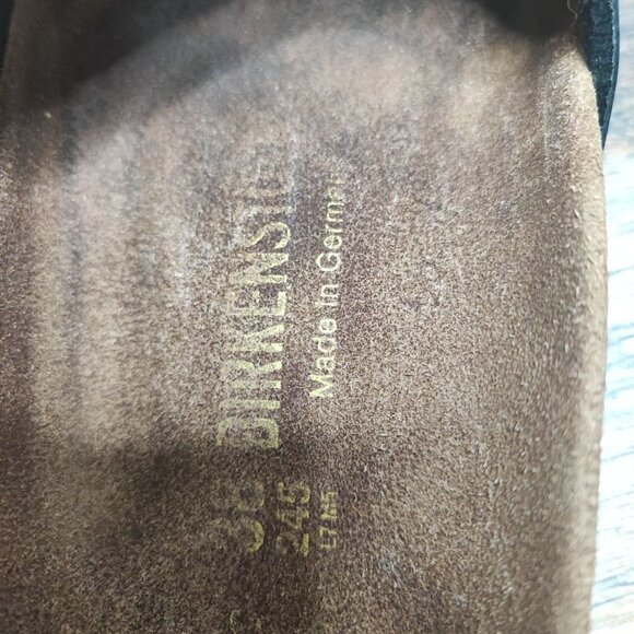 Birkenstock Women's Madrid Black Patent Leather Slide Sandals Size 38EU / 7 US - Picture 7 of 8